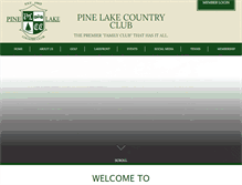 Tablet Screenshot of pinelakecc.com